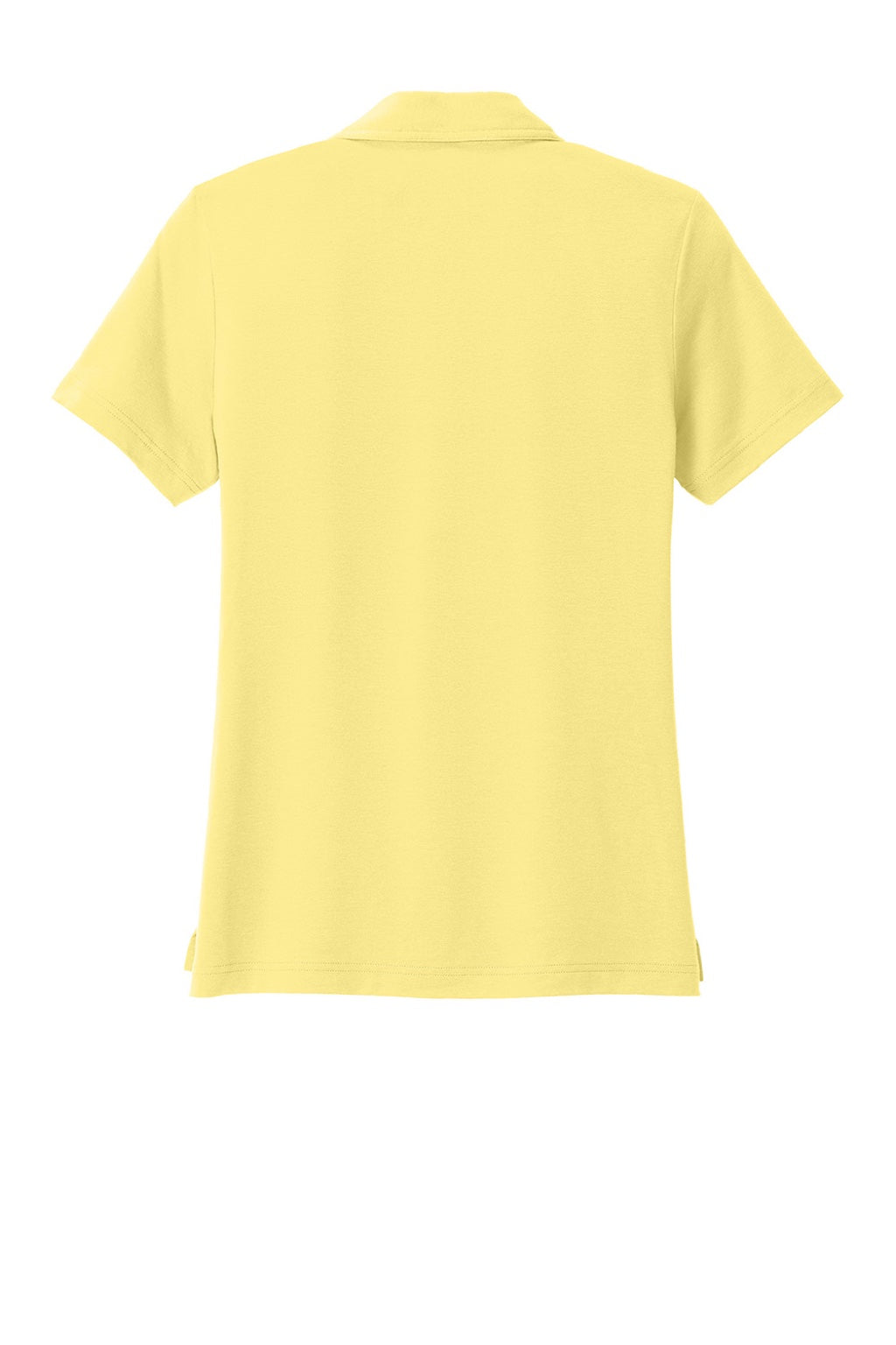 TravisMathew TM1LF071 Womens Glenview Wrinkle Resistant Short Sleeve Polo Shirt Pale Yellow Flat Back