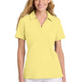 TravisMathew Womens Glenview Wrinkle Resistant Short Sleeve Polo Shirt - Pale Yellow