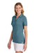 TravisMathew TM1LF071 Womens Glenview Wrinkle Resistant Short Sleeve Polo Shirt Stellar Blue Model Side
