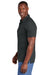 TravisMathew TM1MAA369 Mens Sunnyvale Wrinkle Resistant Short Sleeve Polo Shirt Heather Black Model Side