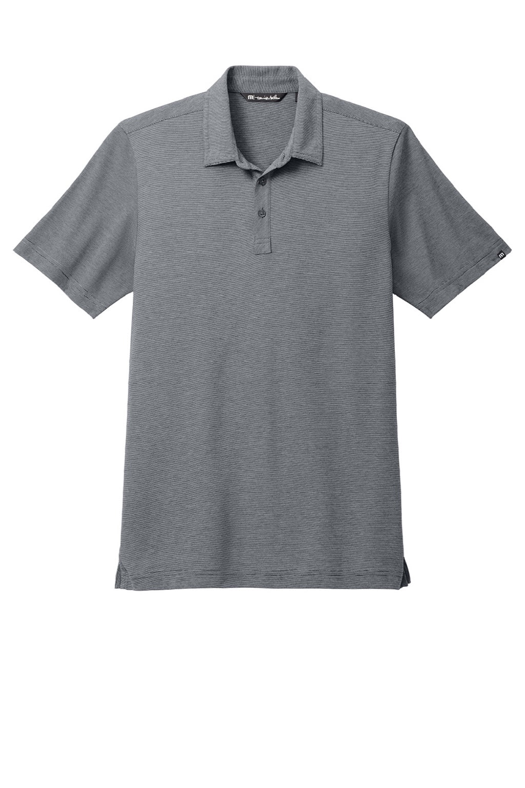 TravisMathew TM1MAA369 Mens Sunnyvale Wrinkle Resistant Short Sleeve Polo Shirt Heather Dark Grey Flat Front