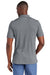 TravisMathew TM1MAA369 Mens Sunnyvale Wrinkle Resistant Short Sleeve Polo Shirt Heather Dark Grey Model Back