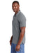 TravisMathew TM1MAA369 Mens Sunnyvale Wrinkle Resistant Short Sleeve Polo Shirt Heather Dark Grey Model Side