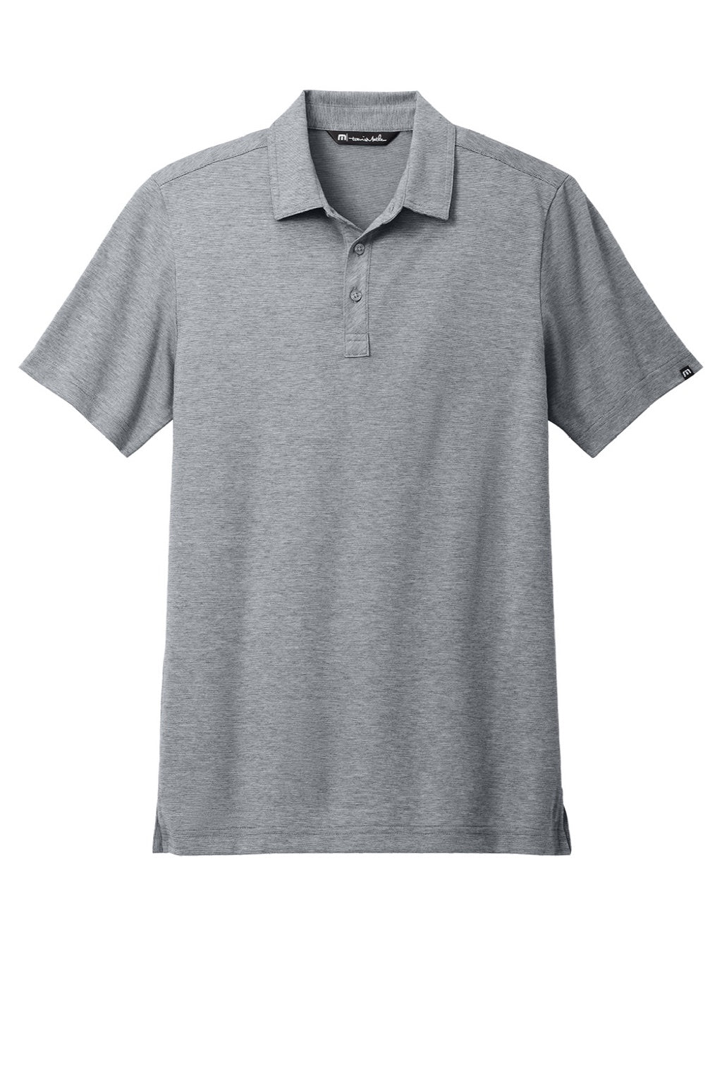 TravisMathew TM1MAA369 Mens Sunnyvale Wrinkle Resistant Short Sleeve Polo Shirt Heather Light Grey Flat Front
