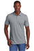 TravisMathew TM1MAA369 Mens Sunnyvale Wrinkle Resistant Short Sleeve Polo Shirt Heather Light Grey Model Front