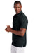 TravisMathew TM1MAA370 Mens Cabana Wrinkle Resistant Short Sleeve Polo Shirt Black Model Side