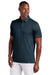TravisMathew TM1MAA370 Mens Cabana Wrinkle Resistant Short Sleeve Polo Shirt Night Blue Model Front