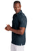 TravisMathew TM1MAA370 Mens Cabana Wrinkle Resistant Short Sleeve Polo Shirt Night Blue Model Side