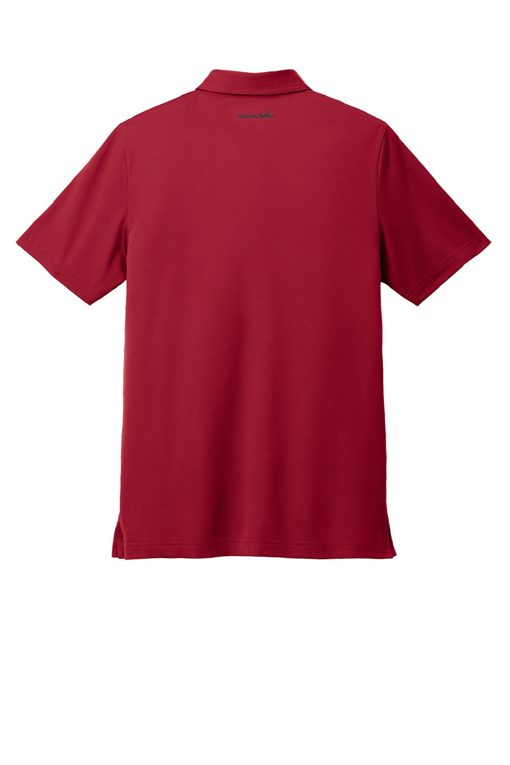 TravisMathew TM1MAA370 Mens Cabana Wrinkle Resistant Short Sleeve Polo Shirt Crimson Red Flat Back