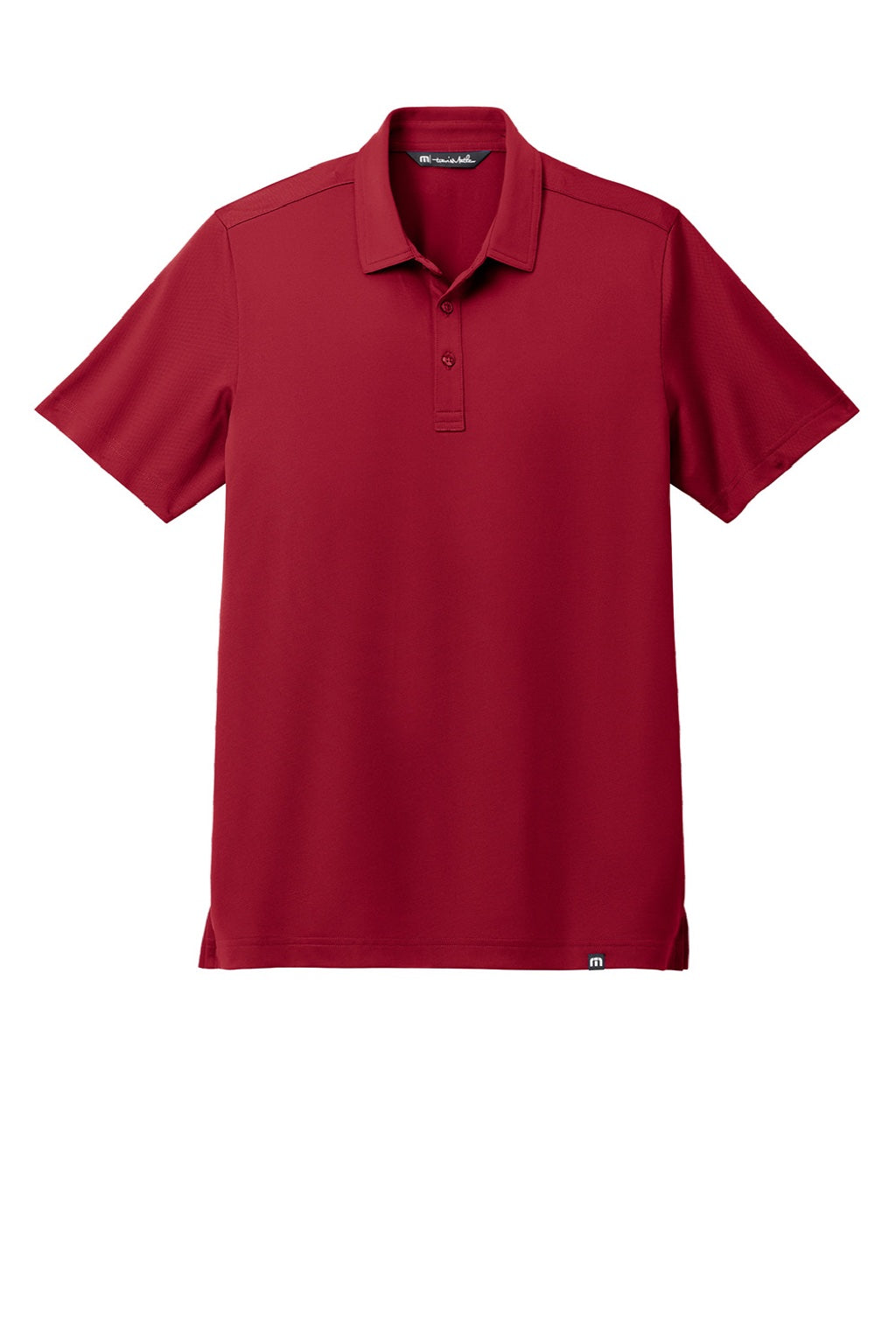 TravisMathew TM1MAA370 Mens Cabana Wrinkle Resistant Short Sleeve Polo Shirt Crimson Red Flat Front
