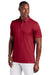 TravisMathew TM1MAA370 Mens Cabana Wrinkle Resistant Short Sleeve Polo Shirt Crimson Red Model Front