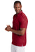 TravisMathew TM1MAA370 Mens Cabana Wrinkle Resistant Short Sleeve Polo Shirt Crimson Red Model Side