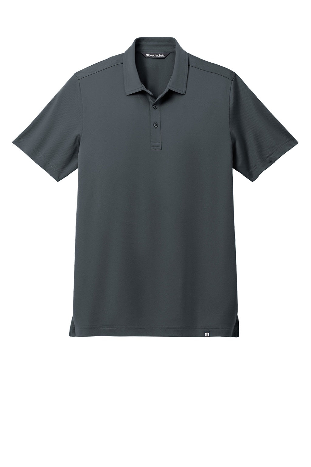 TravisMathew TM1MAA370 Mens Cabana Wrinkle Resistant Short Sleeve Polo Shirt Stormy Grey Flat Front