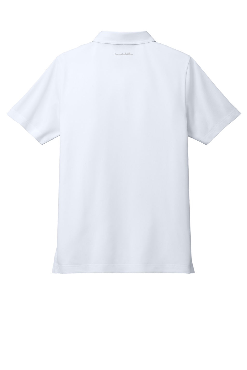 TravisMathew TM1MAA370 Mens Cabana Wrinkle Resistant Short Sleeve Polo Shirt White Flat Back