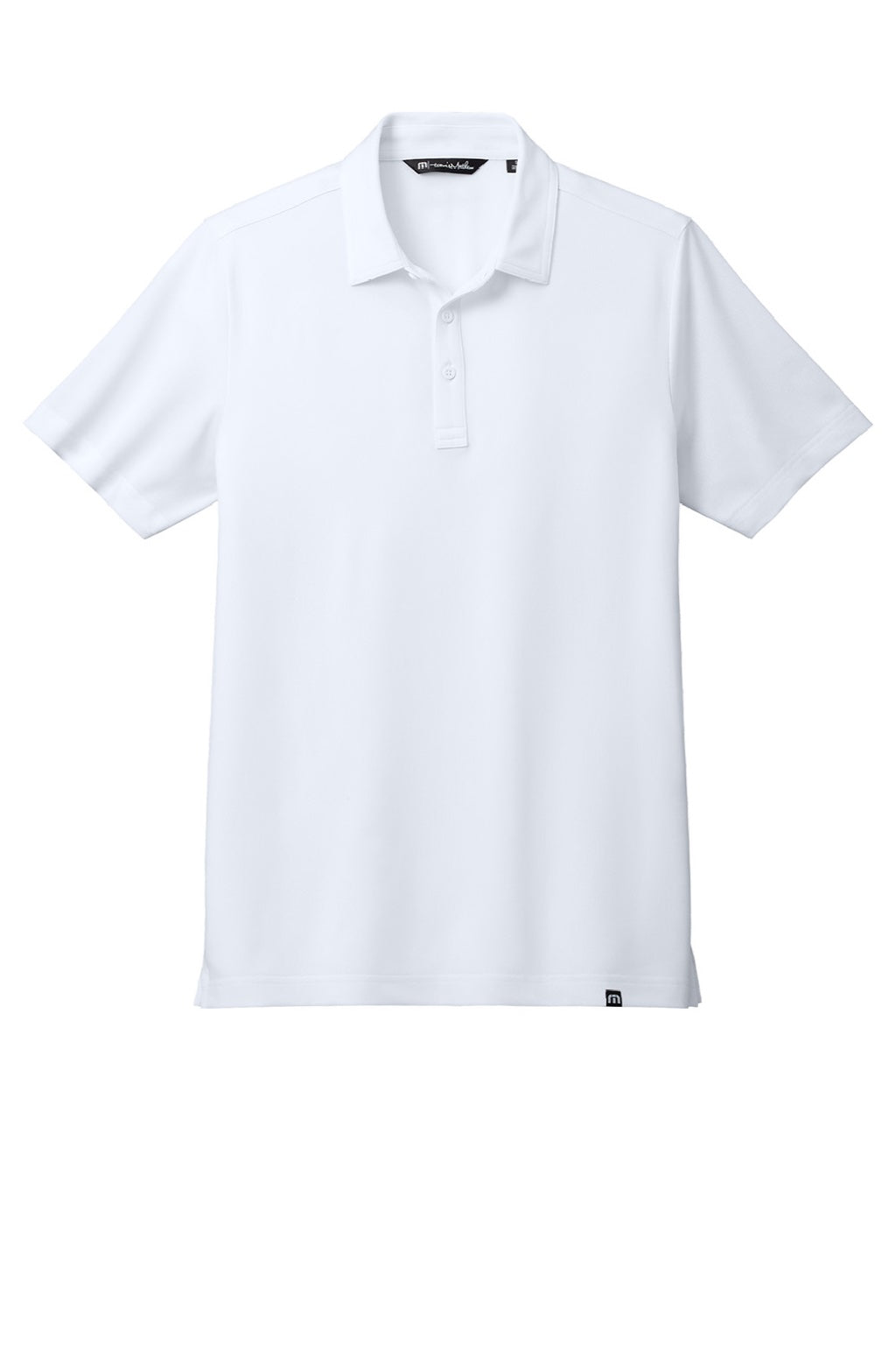 TravisMathew TM1MAA370 Mens Cabana Wrinkle Resistant Short Sleeve Polo Shirt White Flat Front