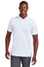 TravisMathew TM1MAA370 Mens Cabana Wrinkle Resistant Short Sleeve Polo Shirt White Model Front