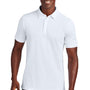 TravisMathew Mens Cabana Wrinkle Resistant Short Sleeve Polo Shirt - White