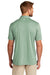 TravisMathew TM1MU410 Mens Coto Performance Moisture Wicking Short Sleeve Polo Shirt Heather Beryl Green Model Back