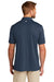 TravisMathew TM1MU410 Mens Coto Performance Moisture Wicking Short Sleeve Polo Shirt Blue Nights Model Back