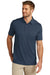 TravisMathew TM1MU410 Mens Coto Performance Moisture Wicking Short Sleeve Polo Shirt Blue Nights Model Front