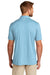 TravisMathew TM1MU410 Mens Coto Performance Moisture Wicking Short Sleeve Polo Shirt Heather Brilliant Blue Model Back