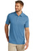 TravisMathew TM1MU410 Mens Coto Performance Moisture Wicking Short Sleeve Polo Shirt Federal Blue Model Front