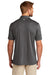 TravisMathew TM1MU410 Mens Coto Performance Moisture Wicking Short Sleeve Polo Shirt Quiet Shade Grey/Black Model Back