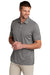 TravisMathew TM1MU410 Mens Coto Performance Moisture Wicking Short Sleeve Polo Shirt Heather Quiet Shade Grey Model 3Q