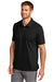 TravisMathew TM1MU411 Mens Oceanside Moisture Wicking Short Sleeve Polo Shirt Black Model 3Q