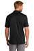 TravisMathew TM1MU411 Mens Oceanside Moisture Wicking Short Sleeve Polo Shirt Black Model Back