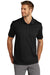 TravisMathew TM1MU411 Mens Oceanside Moisture Wicking Short Sleeve Polo Shirt Black Model Front