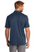 TravisMathew TM1MU411 Mens Oceanside Moisture Wicking Short Sleeve Polo Shirt Blue Nights Model Back