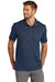 TravisMathew TM1MU411 Mens Oceanside Moisture Wicking Short Sleeve Polo Shirt Blue Nights Model Front