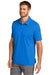 TravisMathew TM1MU411 Mens Oceanside Moisture Wicking Short Sleeve Polo Shirt Classic Blue Model 3Q