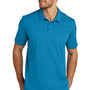 TravisMathew Mens Oceanside Moisture Wicking Short Sleeve Polo Shirt - Classic Blue