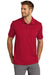TravisMathew TM1MU411 Mens Oceanside Moisture Wicking Short Sleeve Polo Shirt Scooter Red Model Front