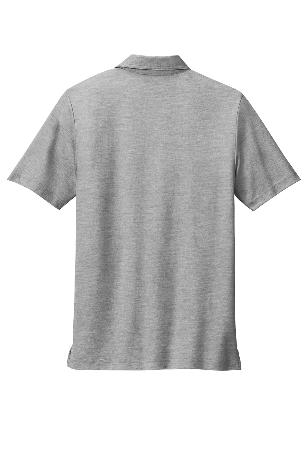 TravisMathew TM1MU412 Mens Oceanside Moisture Wicking Short Sleeve Polo Shirt Heather Quiet Shade Grey Flat Back