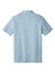 TravisMathew TM1MU412 Mens Oceanside Moisture Wicking Short Sleeve Polo Shirt Heather Allure Blue Flat Back