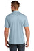 TravisMathew TM1MU412 Mens Oceanside Moisture Wicking Short Sleeve Polo Shirt Heather Allure Blue Model Back