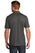 TravisMathew TM1MU412 Mens Oceanside Moisture Wicking Short Sleeve Polo Shirt Heather Black Model Back