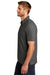 TravisMathew TM1MU412 Mens Oceanside Moisture Wicking Short Sleeve Polo Shirt Heather Black Model Side
