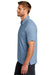TravisMathew TM1MU412 Mens Oceanside Moisture Wicking Short Sleeve Polo Shirt Heather Classic Blue Model Side