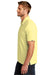 TravisMathew TM1MU412 Mens Oceanside Moisture Wicking Short Sleeve Polo Shirt Heather Pale Banana Yellow  Model Side