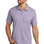 TravisMathew Mens Oceanside Moisture Wicking Short Sleeve Polo Shirt - Heather Purple Sage
