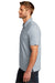 TravisMathew TM1MU412 Mens Oceanside Moisture Wicking Short Sleeve Polo Shirt Heather Quiet Shade Grey Model Side