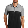 TravisMathew Mens Oceanside Blocked Moisture Wicking Short Sleeve Polo Shirt - Heather Black/Black