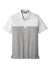 TravisMathew TM1MU414 Mens Oceanside Blocked Moisture Wicking Short Sleeve Polo Shirt White/Heather Quiet Shade Grey Flat Front