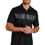 TravisMathew Mens Cabana Moisture Wicking Short Sleeve Polo Shirt - Black