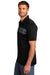 TravisMathew TM1MU416 Mens Cabana Moisture Wicking Short Sleeve Polo Shirt Black Model Side