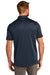 TravisMathew TM1MU416 Mens Cabana Moisture Wicking Short Sleeve Polo Shirt Blue Nights Model Back